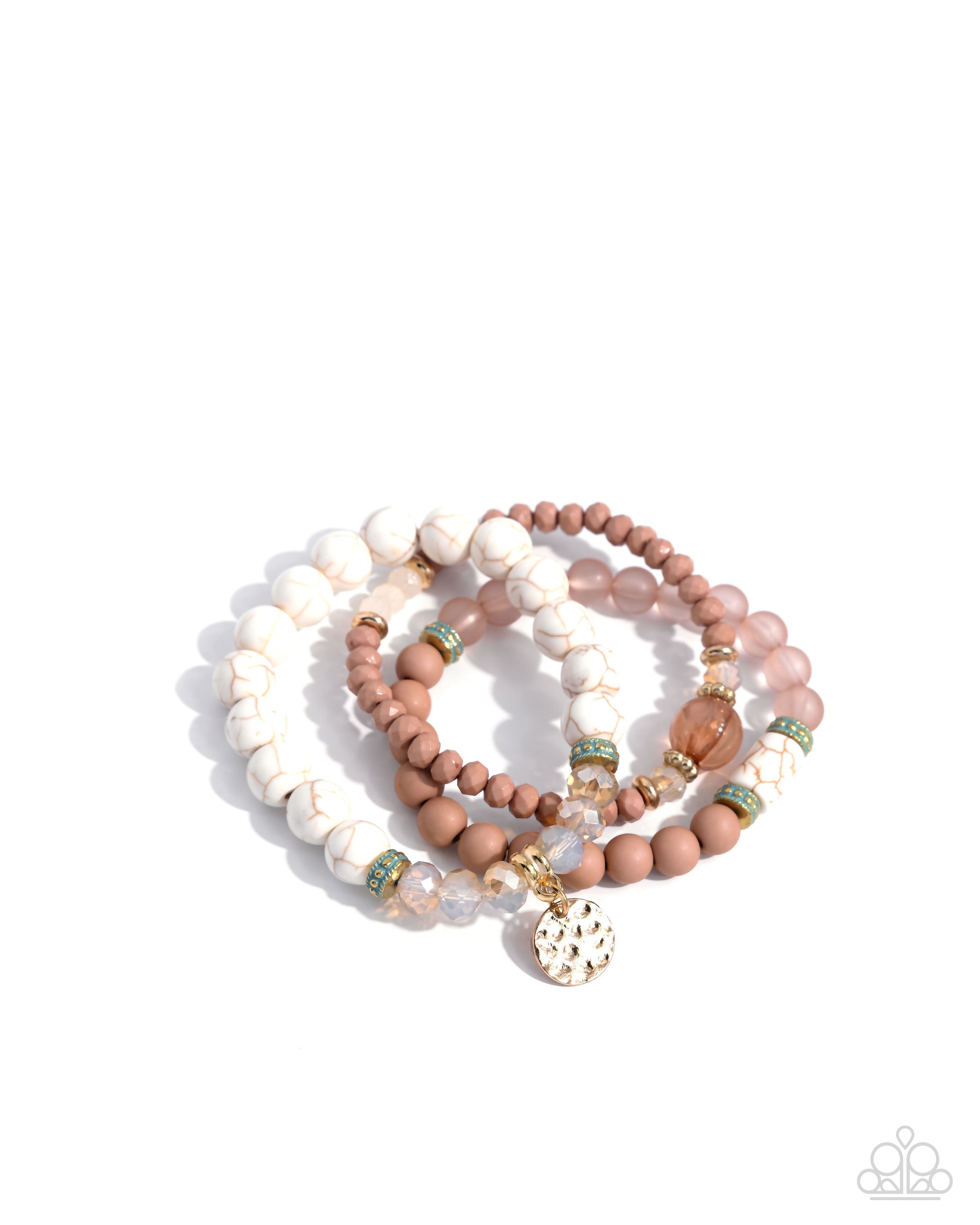 Paparazzi ~ Sunset Sass - White Bracelet