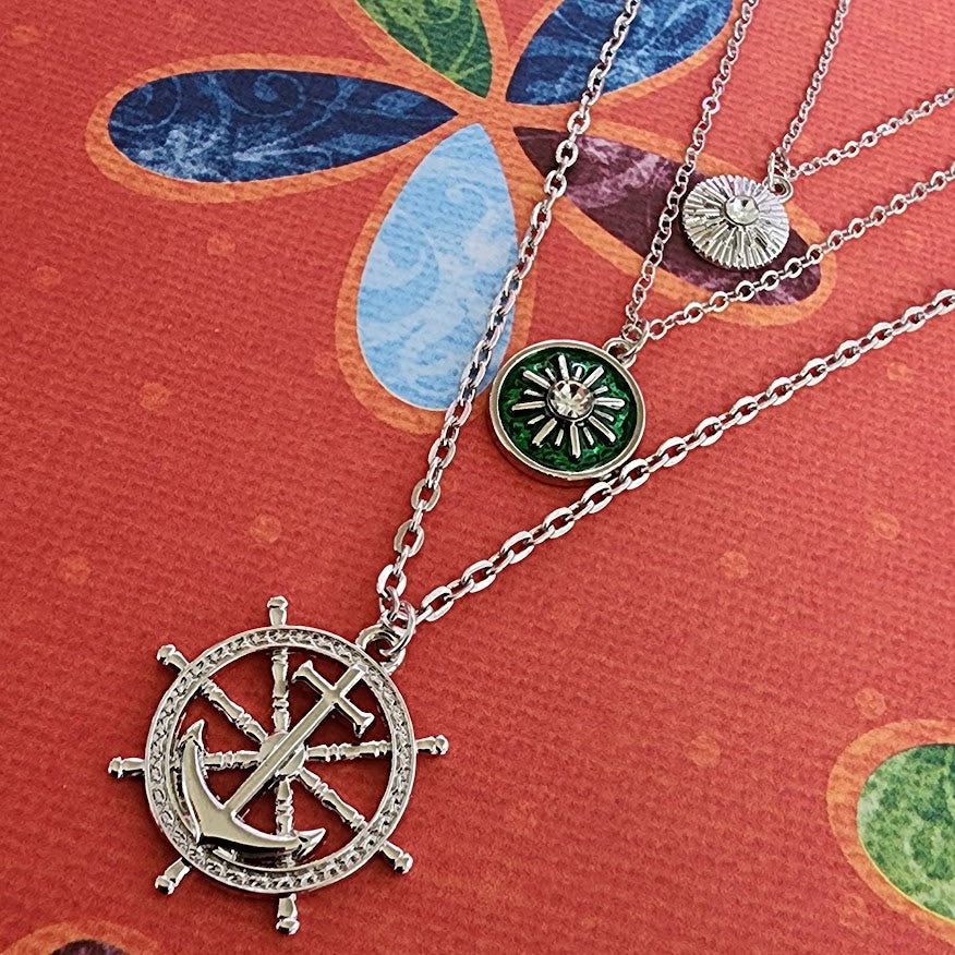 Paparazzi ~ Anchor Arrangement - Green Necklace