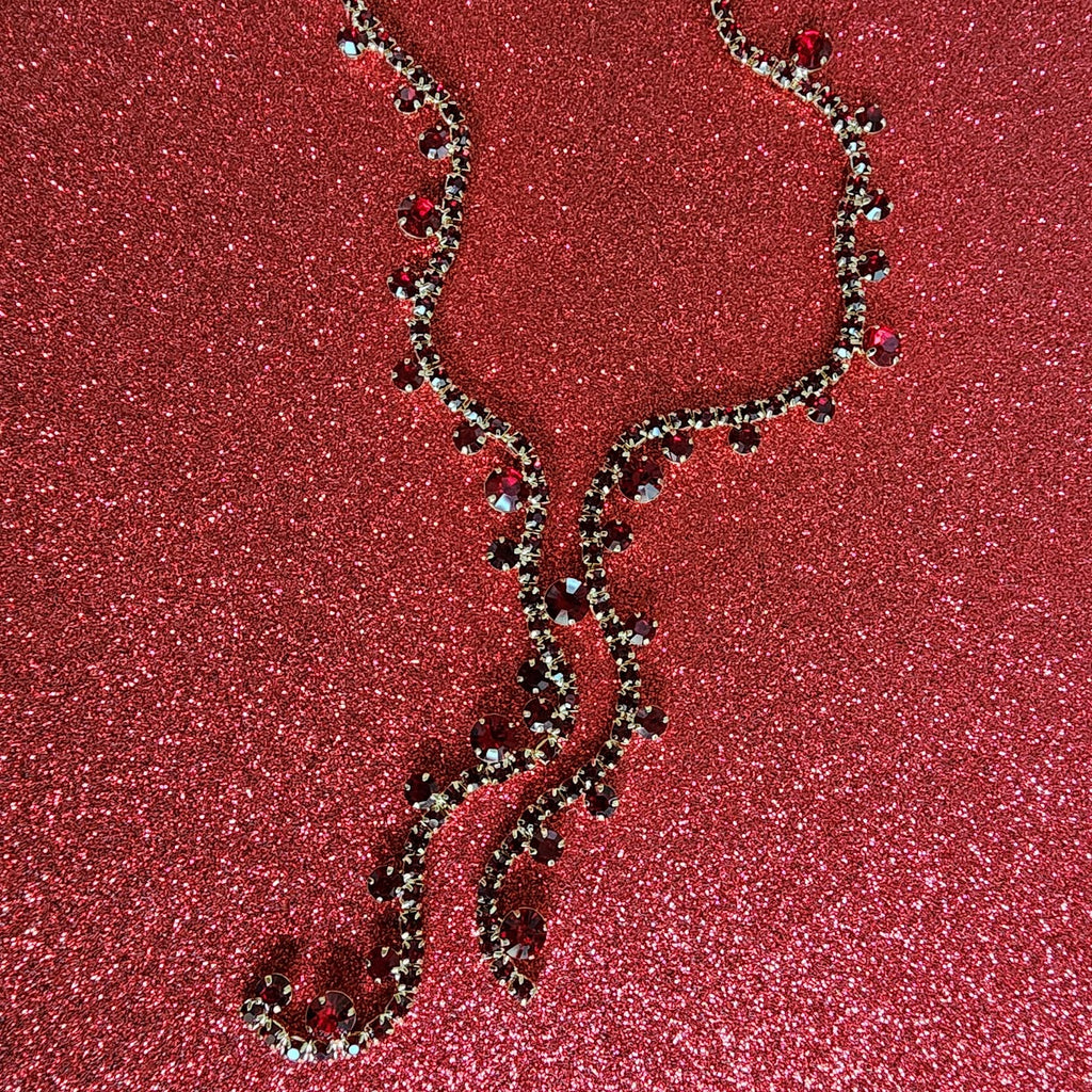 Paparazzi ~ Glittery Getaway - Red Necklace
