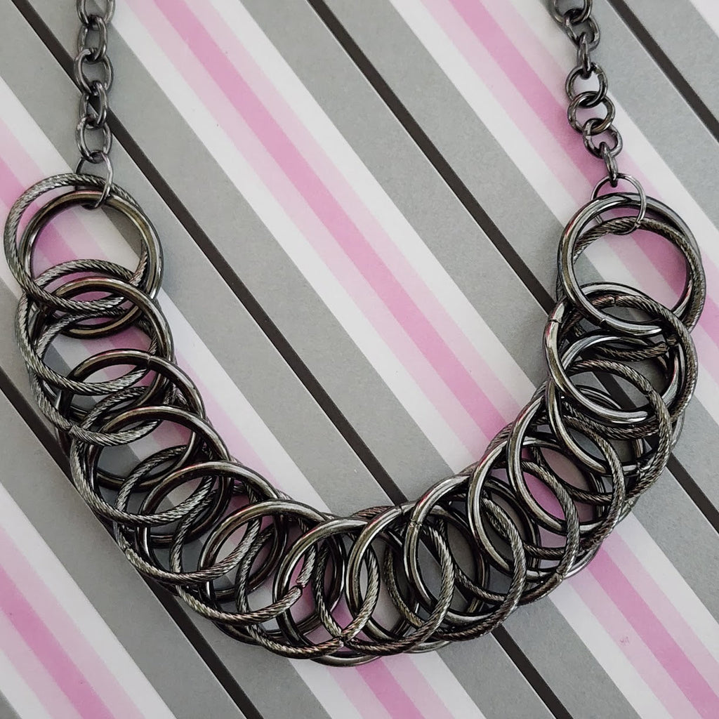 Paparazzi ~ Heavy Metal Hero - Black Necklace