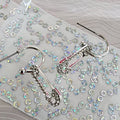 Paparazzi ~ Safety Pin Sentiment - White Earrings